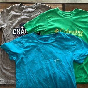 Columbia Green Short Sleeve Tee Casual Comfort